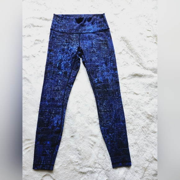 Lululemon Wunder Under Hi-Rise Tight 28". Size 8. City Lights Multi Black - Picture 5 of 11